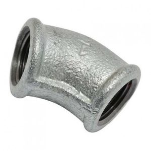 COUDE GALVANISE F-F 45°